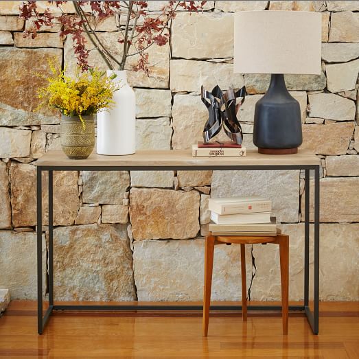 Box Frame Console Table Wood West Elm