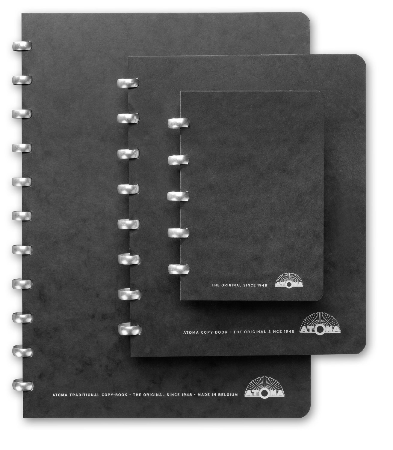 Very Goods Atoma Notebook A5 pocket size, 144 pages blank, black