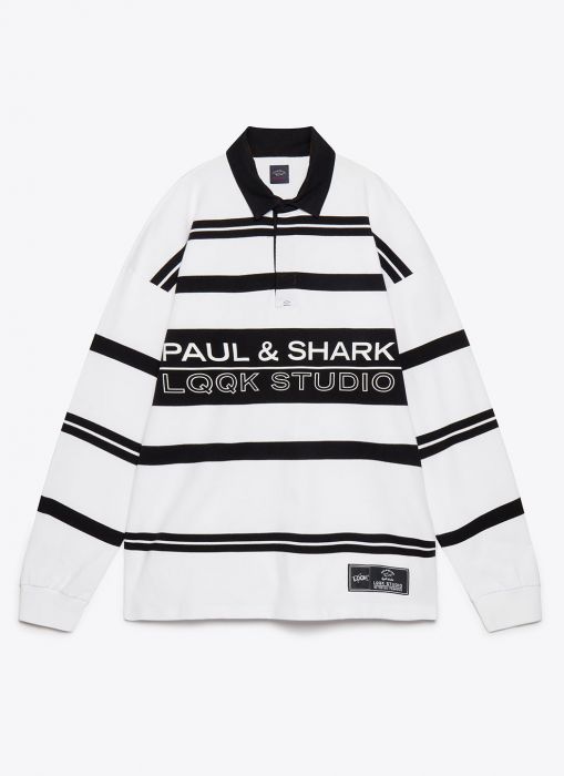 Very Goods | LQQK Studio x Paul & Shark Stripe Rugby Polo Shirt In