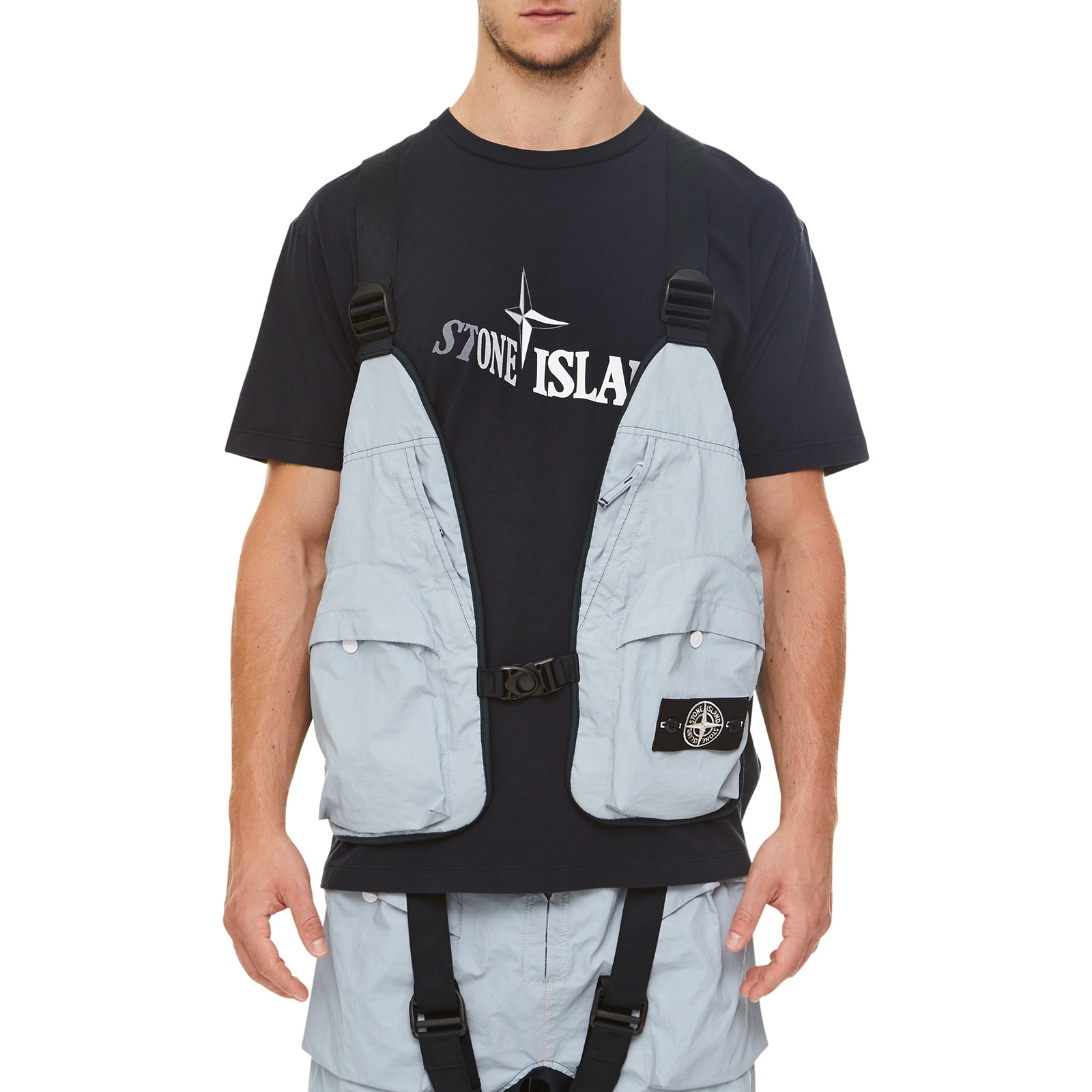 stone island reflective vest