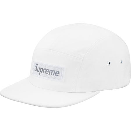 Very Goods | Supreme: Reflective Box Logo Camp Cap - White