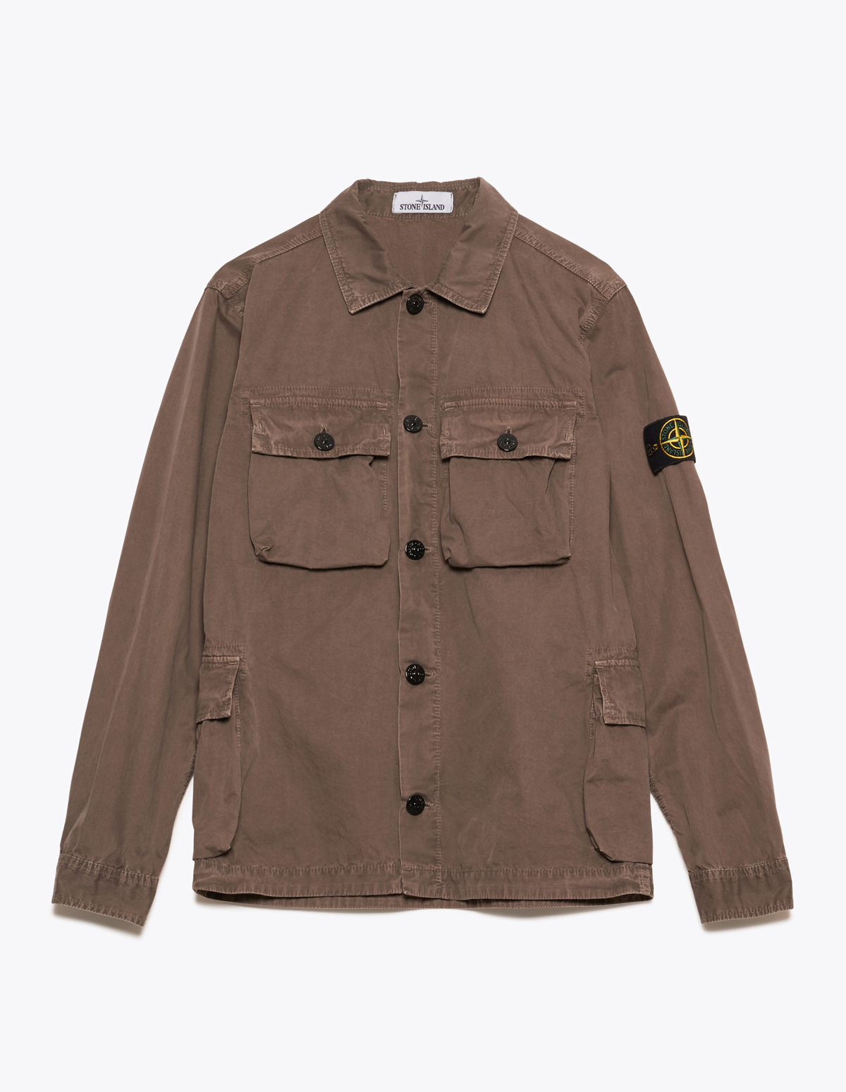 Very Goods | Stone Island - Tela GD Pocket Overshirt Brown | TRÈS BIEN