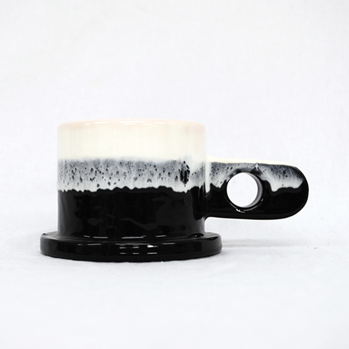 Very Goods | Echo Park Pottery | Mug | White x Black - Stripe-inc