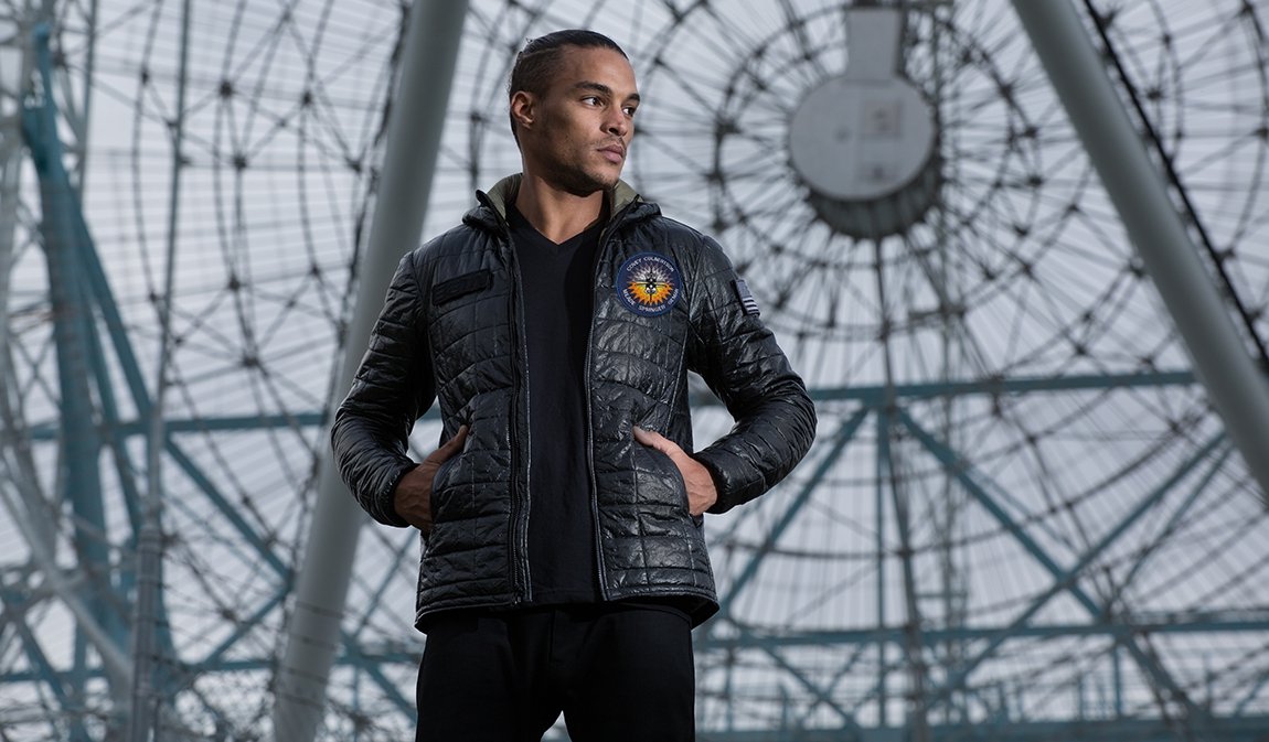 Very Goods Black Ops Space Jacket Black Thermal Jacket Betabrand