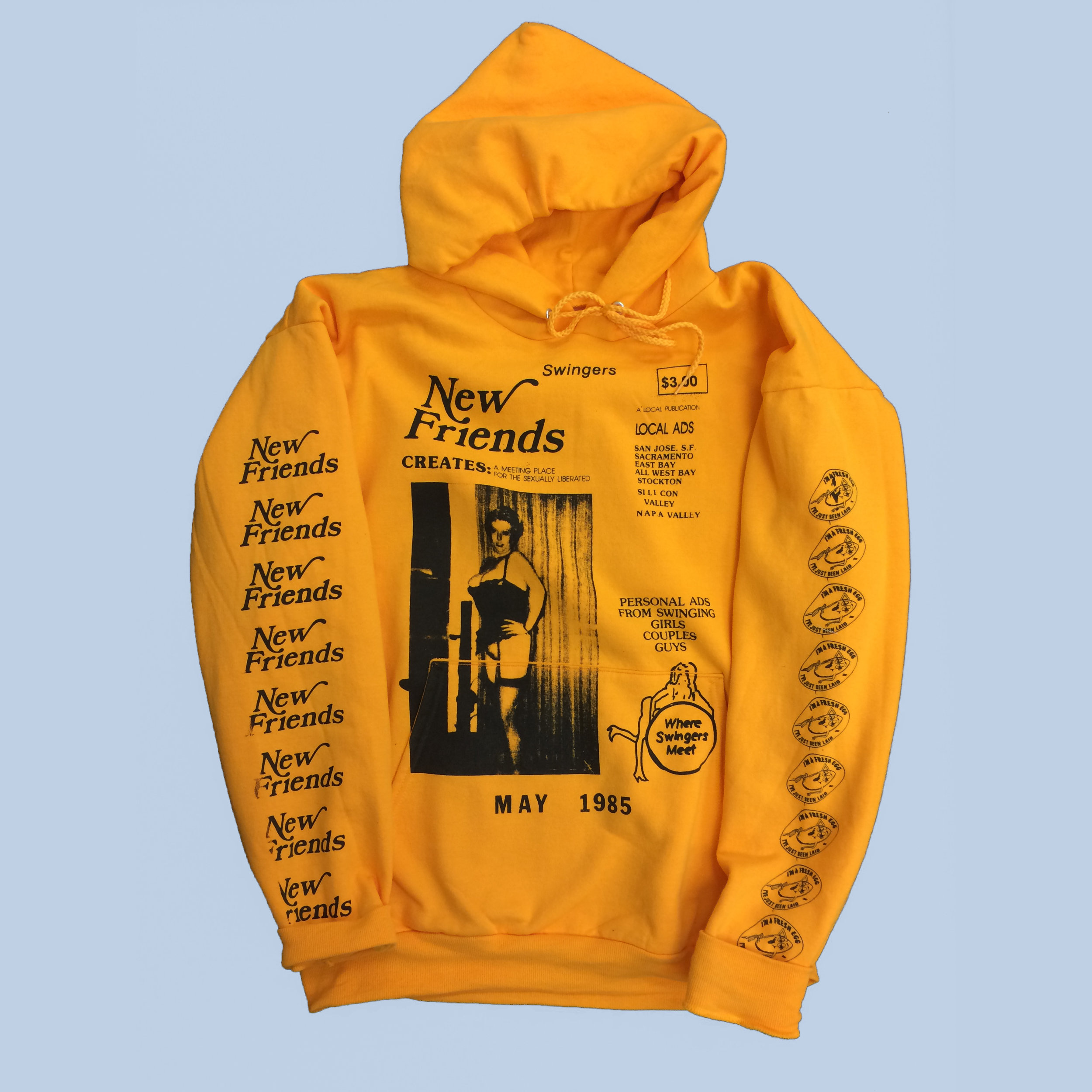 yellow friends hoodie