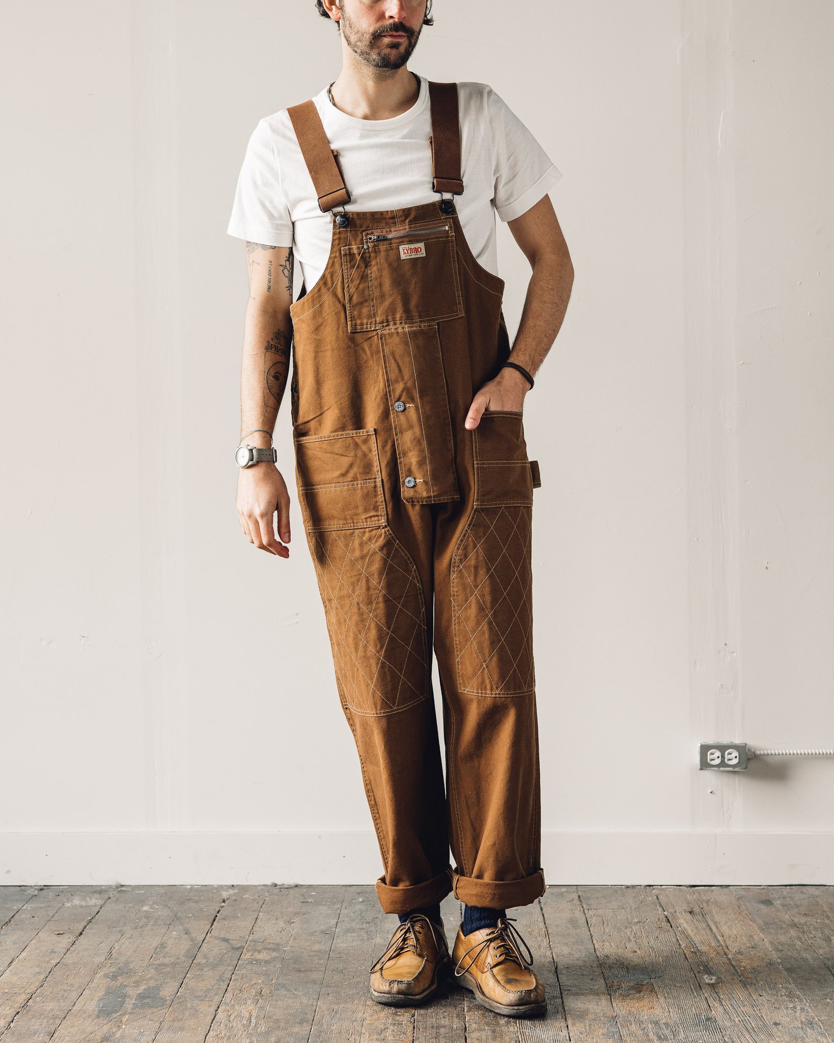 Very Goods | Nigel Cabourn Carpenter Dungaree, Clay | Glasswing