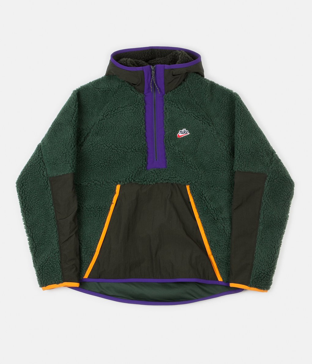 Very Goods Nike Winter Half Zip Hoodie Galactic Jade Sequoia