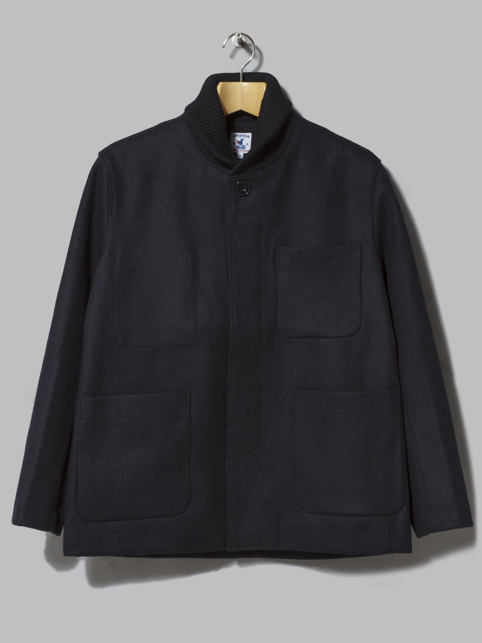 Very Goods Arpenteur Atlas Jacket Navy 20oz Wool Melton Oi