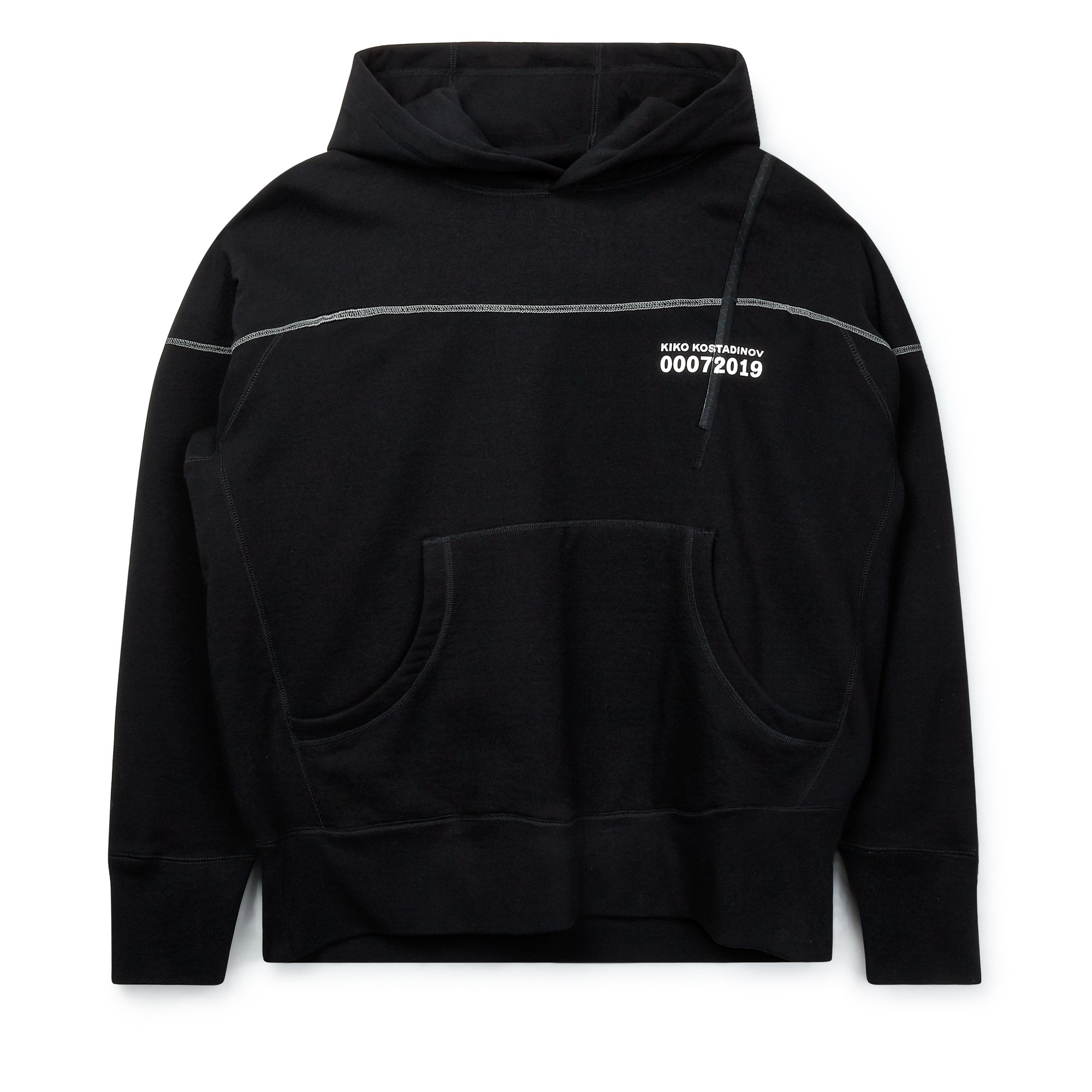 Very Goods | Kiko Kostadinov 0007 Midnight Stripes Hoodie (Black)