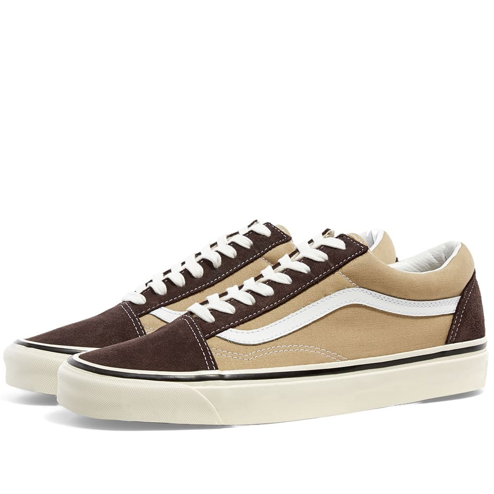 vans ua old skool 36 dx chocolate & khaki