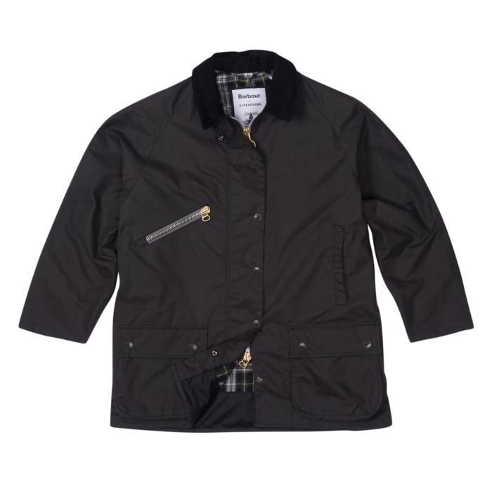 barbour by alexachung edith waxed cotton jacket