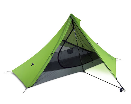 one person trekking pole tent