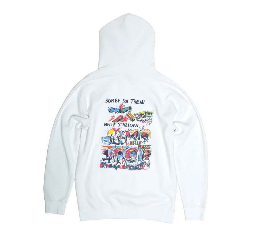Very Goods | Treno Italiano Hoodie - White – fucking awesome