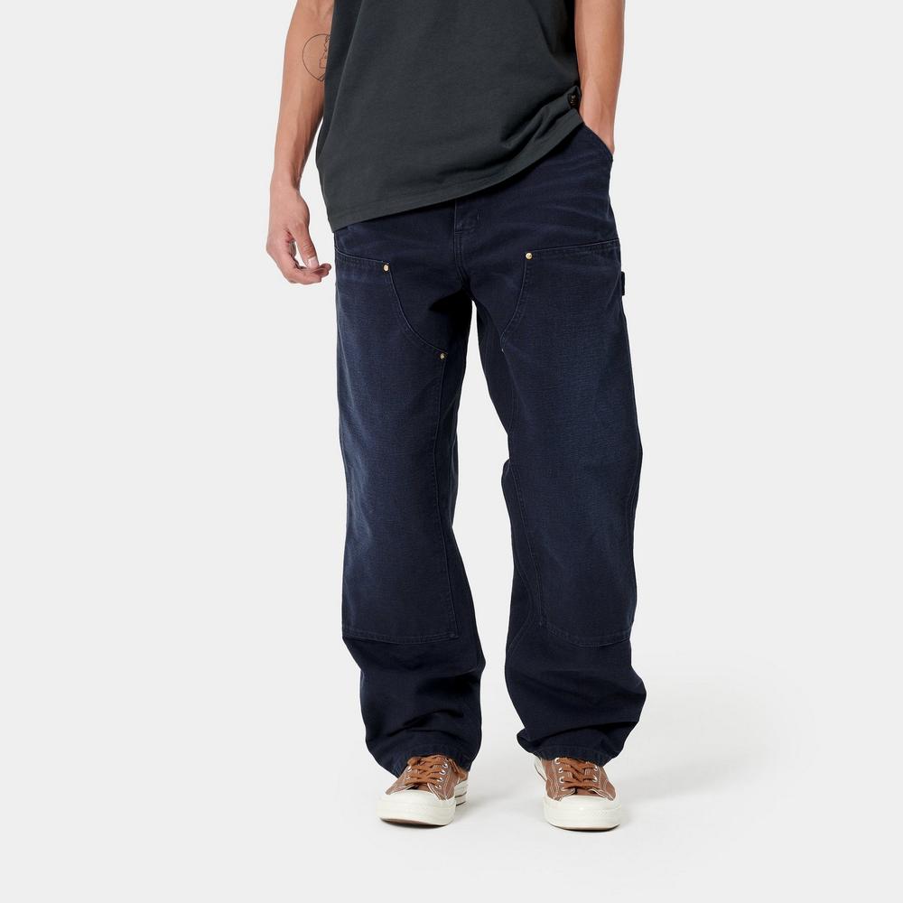 Very Goods | Carhartt WIP Double Knee Pant | Dark Navy (aged
