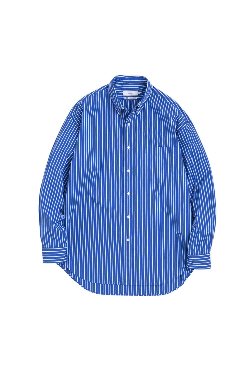 Very Goods | Thomas Mason L/S B.D Shirt - BLUE STRIPE (GM183