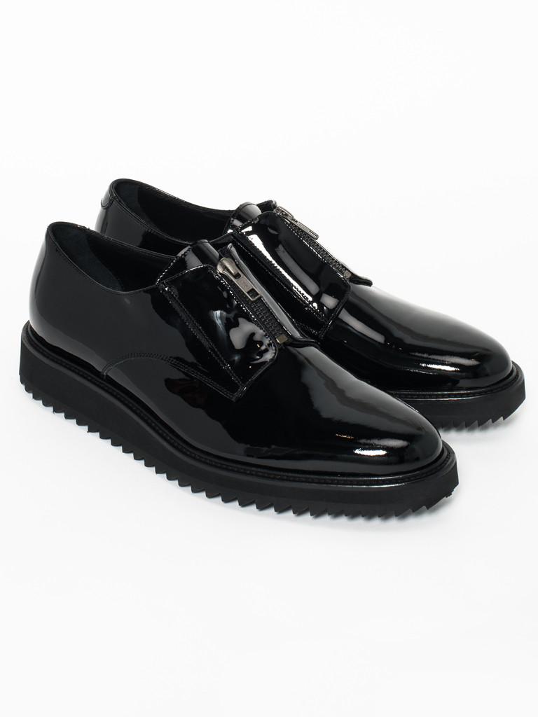 Very Goods COMMON PROJECTS ZIPPER DRESS SHOES BLACK GENTRY NYC