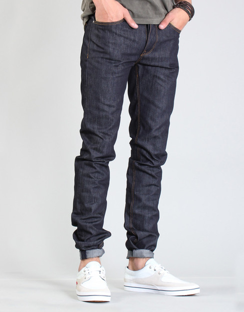 Very Goods Denim Ormond Blue Black Raw Slim Jeans - Kaeho