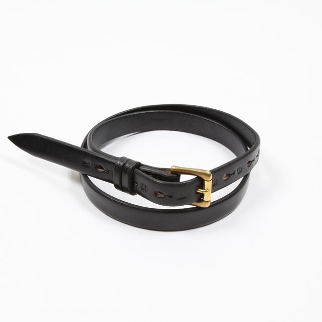 Very Goods | Scye Basics Cow Shoulder Number Belt - Black - Silver and ...