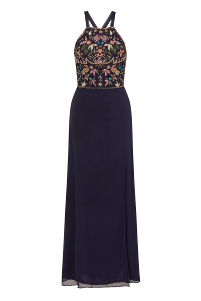 Very Goods Frock and Frill Arie Embroidered Maxi Dress