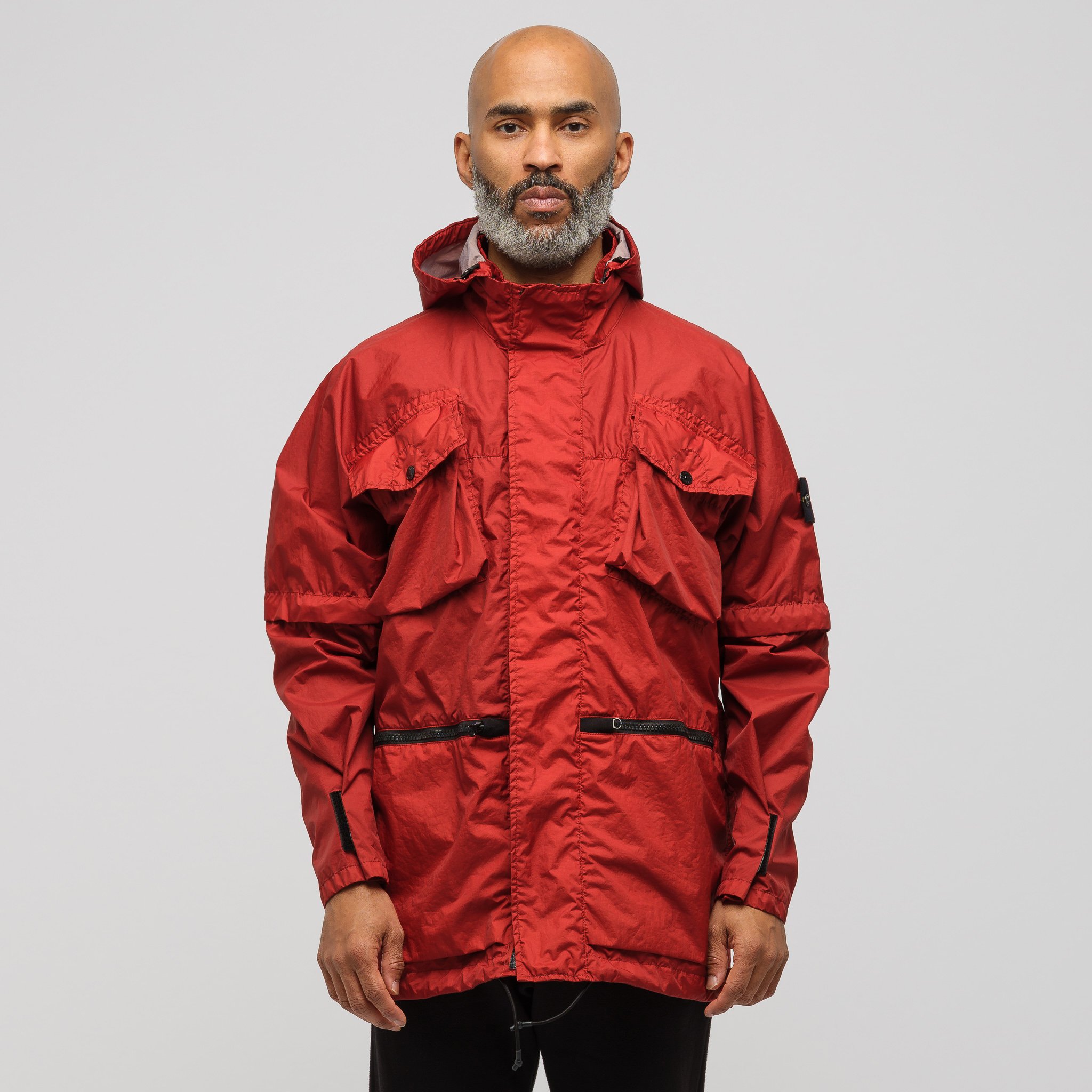 Very Goods | Stone Island 40223 Membrana 3L TC Jacket in Brick Red