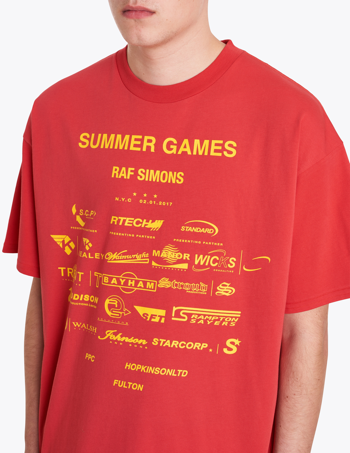 Very Goods | Raf Simons - Summer Games Easy Fit T-Shirt Red
