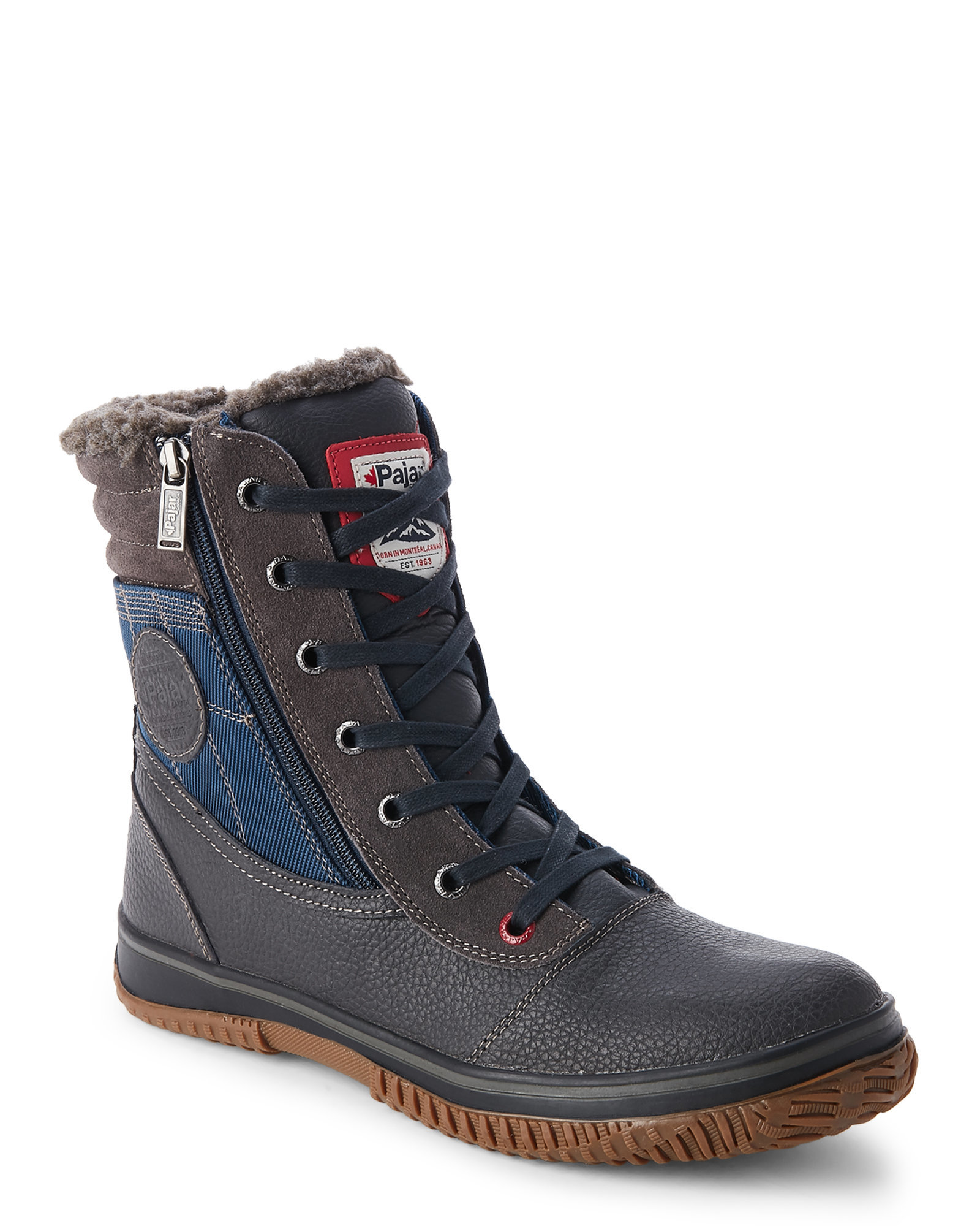 Grey \u0026 Navy Tour Snow Boots 