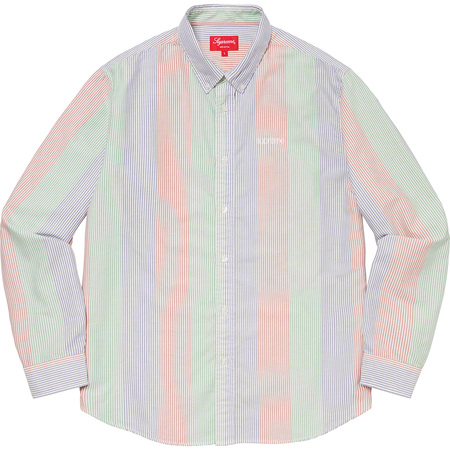 Very Goods | Supreme: Oxford Shirt - Red Multi Stripe