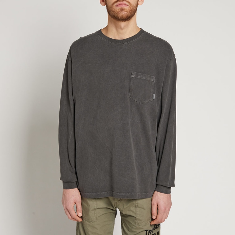 Very Goods | WTAPS Long Sleeve Blank GPS Tee (Black) | END.