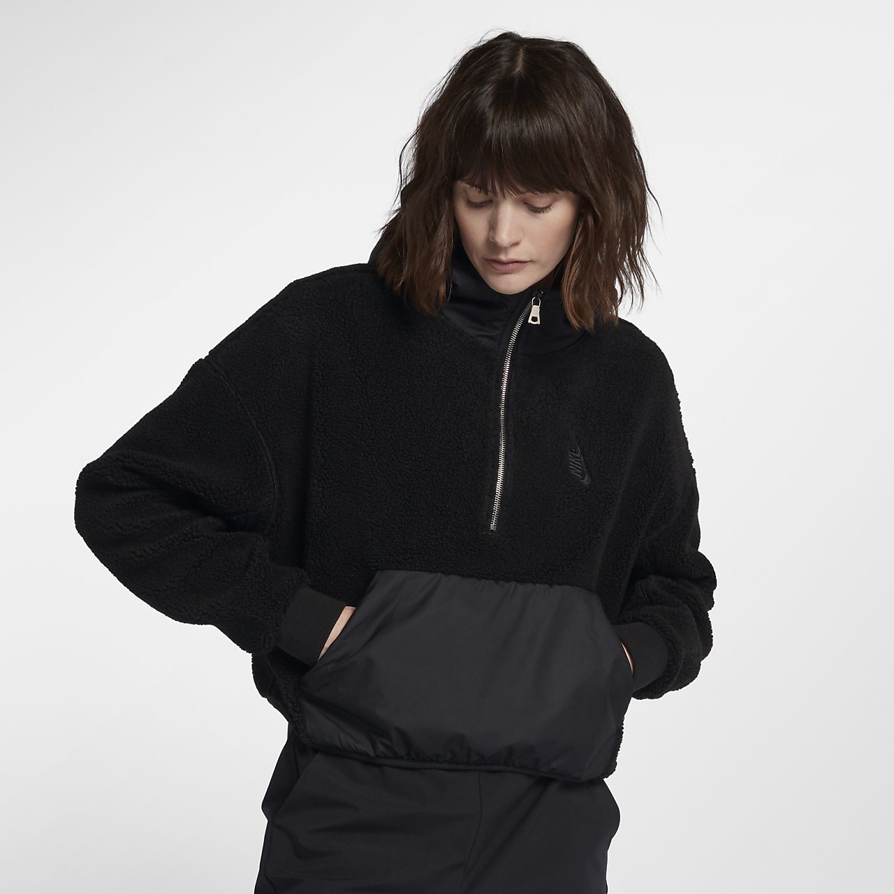 Very Goods NikeLab Essentials Sherpa Women s Hoodie. Nike GB