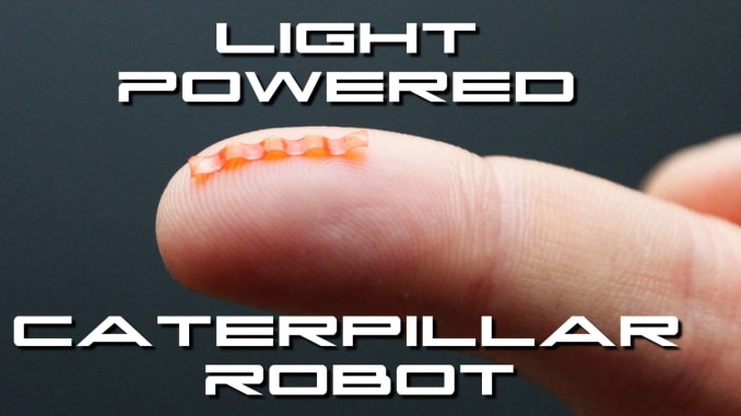 Light Powered Caterpillar Robot