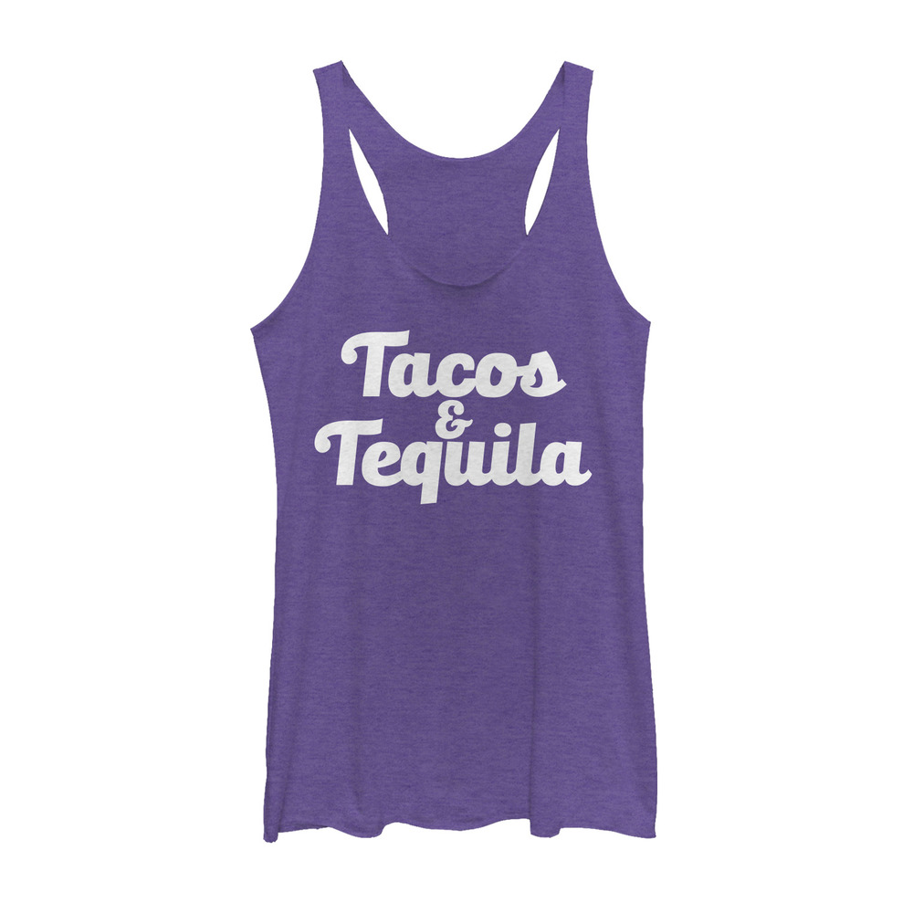 Download CHIN UP Women's Taco Tequila Racerback Tank Top Purple ...