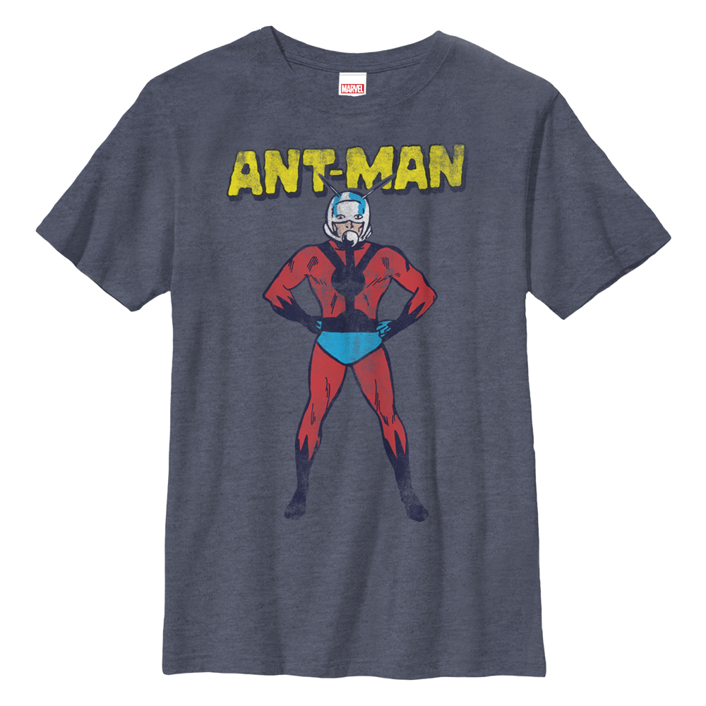 Marvel Boy's AntMan Superhero to the Rescue TShirt Navy Blue Heather