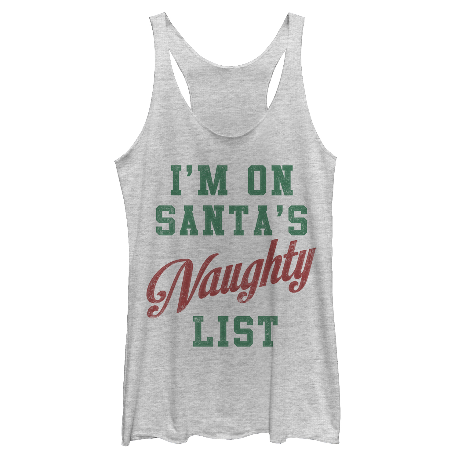 Download Lost Gods Women's Christmas Santa's Naughty List Racerback ...