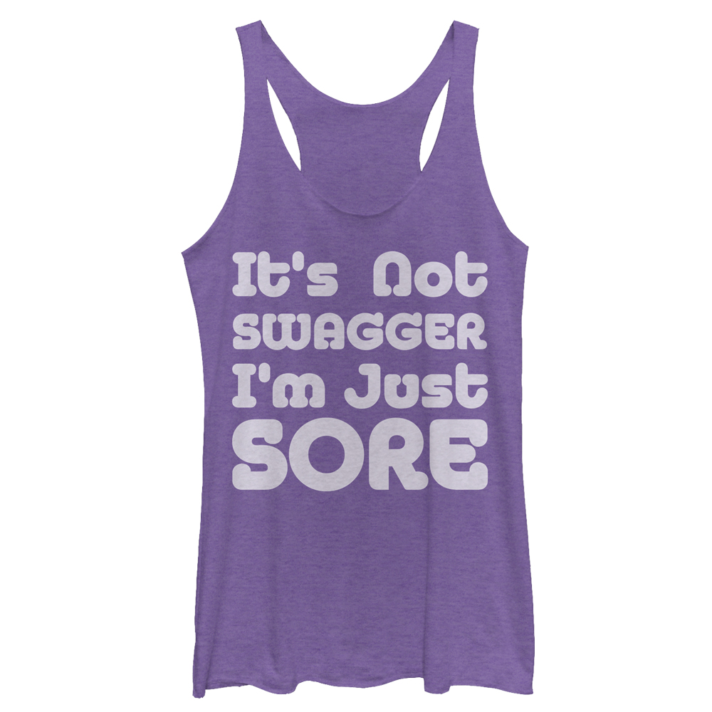 Download CHIN UP Women's Not Swagger Just Sore Racerback Tank Top ...