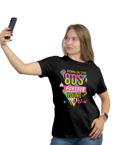 Camiseta retro años 80 algodón 100%