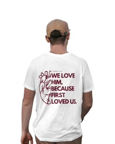 camiseta cristiana diseño original algodón 100%