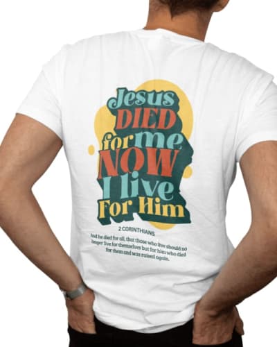 camiseta cristiana diseño original algodón 100%