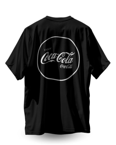camiseta oversize coca cola algodón 100%
