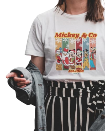 Camiseta navideña de algodón 100%
