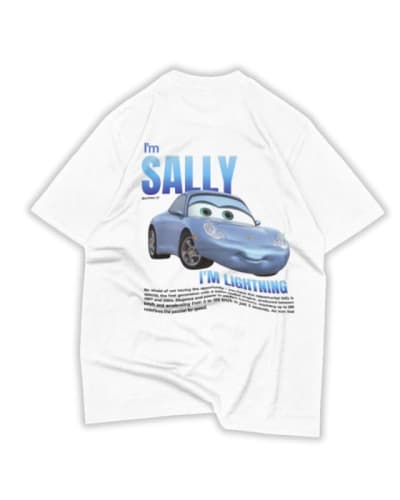 Camiseta oversize cars 100% algodón premium