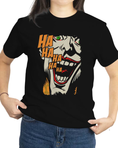 Camiseta joker diseño exclusivo algodón 100%