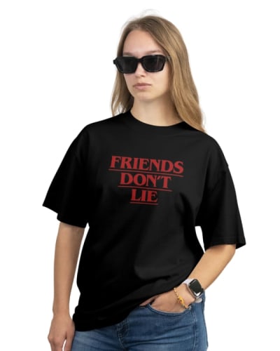 Camiseta oversize Stranger Things  algodón 100%