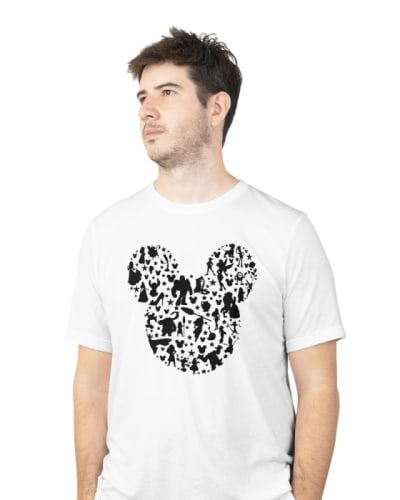 Camiseta estampada disney algodón 100%