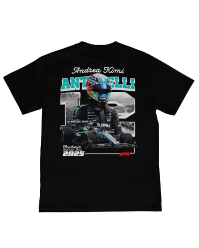 Camiseta fórmula 1 algodón 100% unisex