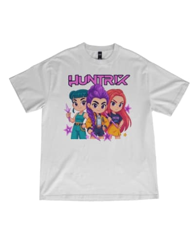 Camiseta Huntrix diseño único algodón 100%