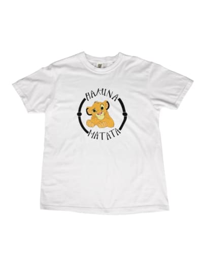 Camiseta Rey León algodón 100% unisex