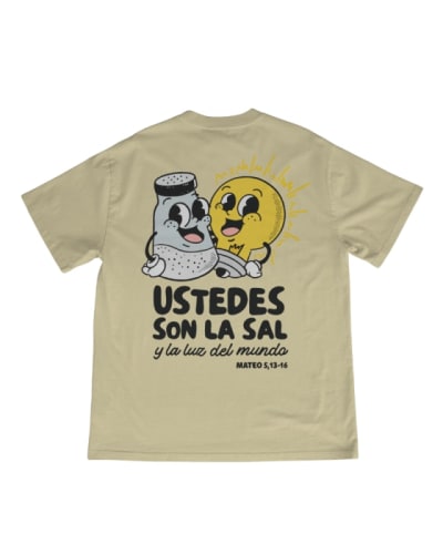 Camiseta cristiana diseño exclusivo algodón 100%