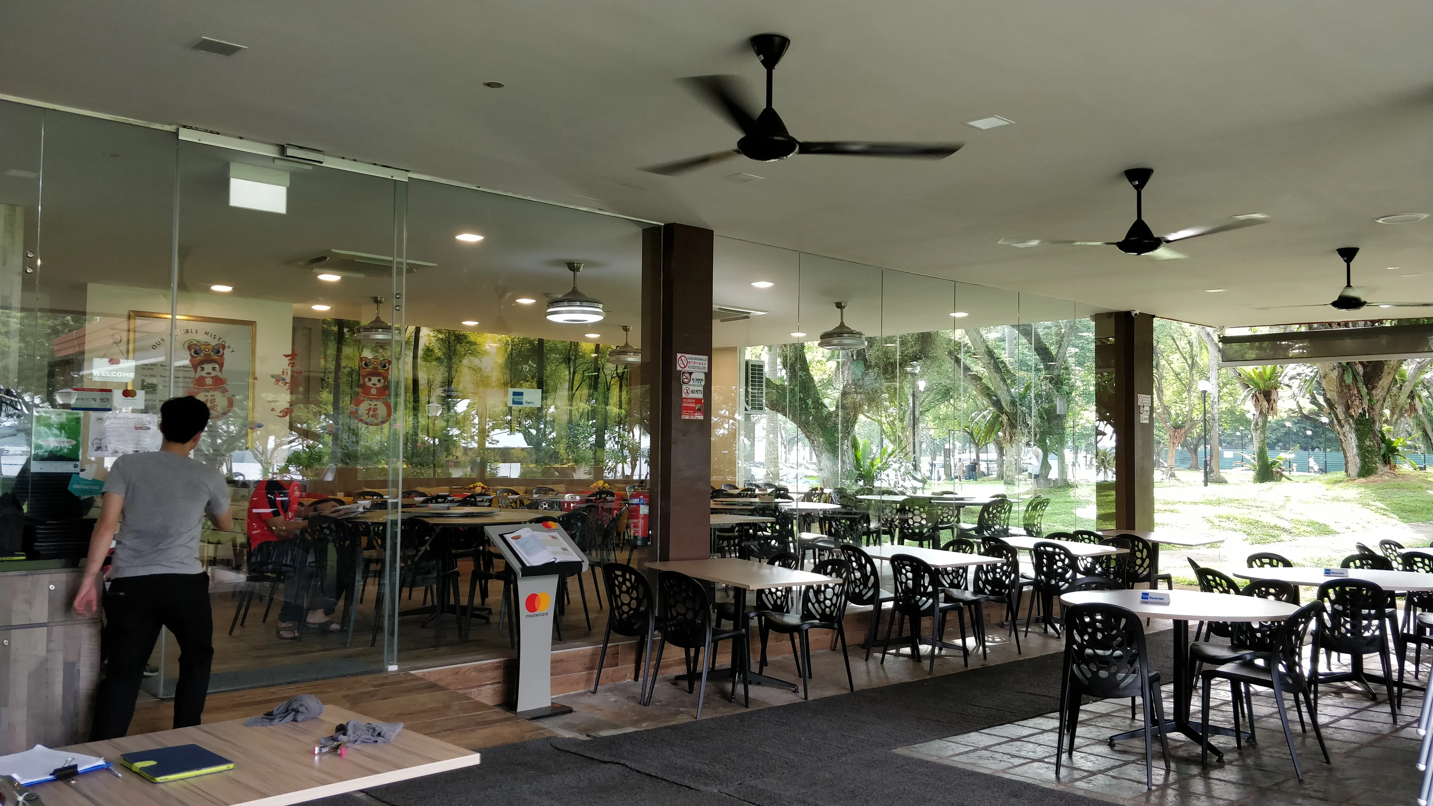 Restaurant in a Park with Seaview