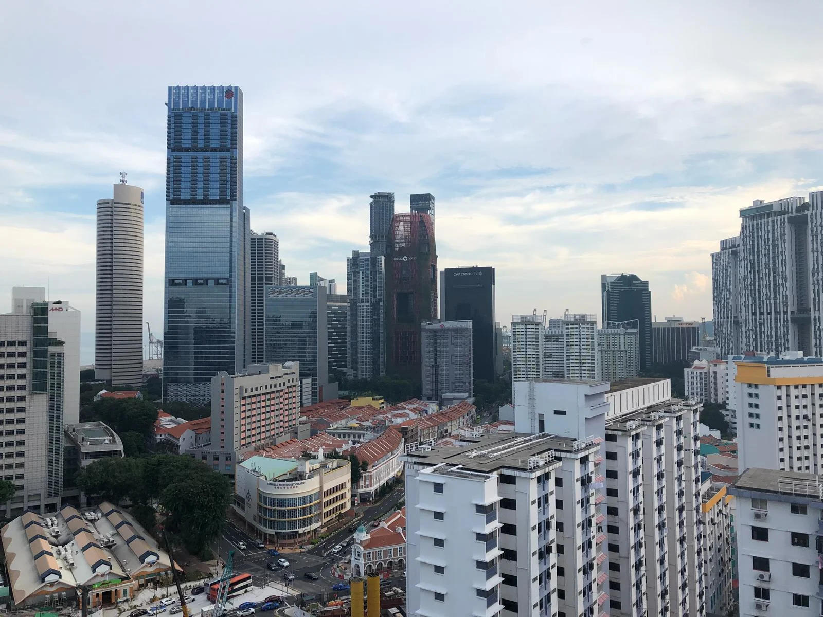 Unblocked view of Singapore CBD 