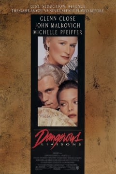 Filmposter van de film Dangerous Liaisons